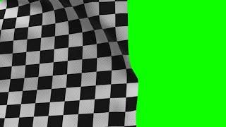 Race flag transition green screen