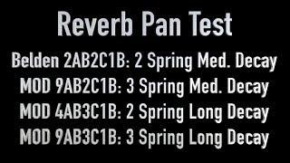 Dumble Reverb Pan/Tank Tests - 2AB2C1B, 9AB2C1B, 4AB3C1B, 9AB3C1B