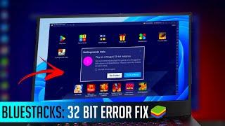 Play On a 32-bit instance Bluestacks 5 Error Solved | Bluestacks 5 Error Fix 2023 ! Techz Ram