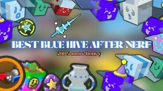 Best BLUE HIVE After NERF + OP BLUE BOOSTER | Bee Swarm Simulator