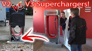 Tesla V2 vs V3 Superchargers. What's the Secret?