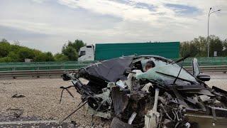 Жуткое ДТП на трассе «Дон» в Тульской области попало на видео