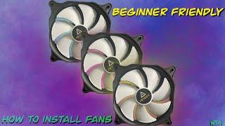 How to install Fans in a computer case | Nick's Tech Hub