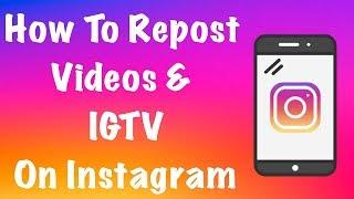 How to Repost Videos & IGTV on Instagram WITHOUT Watermark - FREE step by step (iPhone)