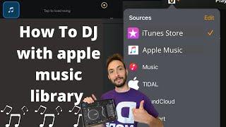 How To DJ with apple music library | Djay Pro Apple Music Tutorial