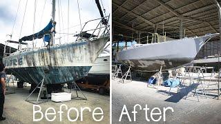 ️Sailboat EXTREME makeover!! [after 22 years on the hard] (Part 1) LTP#099