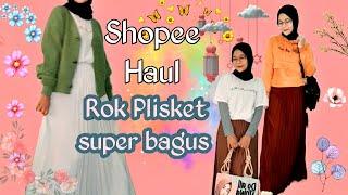 SHOPEE HAUL ROK PLISKET PREMIUM MURAH