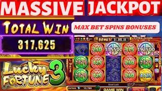 GOLDEN DRAGON NEW GAME LUCKY FORTUNE 3 MASSIVE JACKPOT $7.50 MAX BET