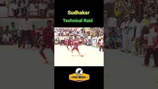 Sudhakar Technical Raid Against Vels University #sports #vino_media #kabaddi #best_raid #sudhakar