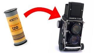 How To Load Medium Format 120 Film (Mamiya C220)