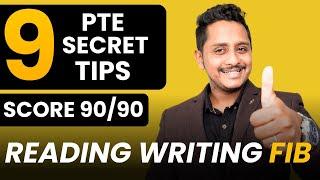 9 Secret Tips to Score 90/90 - PTE Reading Writing Fill in the Blanks | Skills PTE Academic