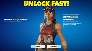 *NEW MAP* INSTANTLY Unlock RENEGADE RAIDER in Fortnite! (XP FAST)