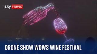 Bordeaux Wine Festival puts on spectacular drone show