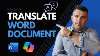 Translate Word Documents with Copilot and Microsoft Translator