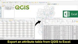 Export an attribute table from QGIS to Excel