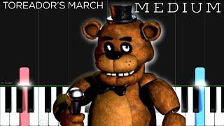 Five Nights at Freddy's - Carmen's Toreador's March | MEDIUM Piano Tutorial | Arr. G. Bizet