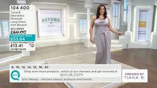 QVC UK Model Natasa Malbasa showing off in a Dress 260914