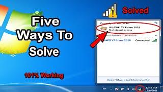 How To Fix WiFi Connected But No Internet Access for Windows 7/8.1/10 || 5 Ways to Fix
