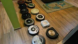 14 Robots In one room! iRobot Roomba/Scooba/Braava party!! (special video)