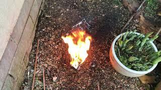 LiPo battery fire