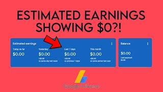 Why Estimated Earnings Not Showing On Google Adsense