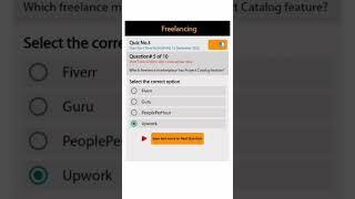 freelancing quiz 3 batch 3 | #digiskills #alitechnotv #freelancing #shorts