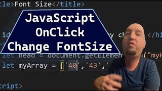 JavaScript Increase Font Size on Click Tutorial