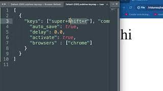 Sublime Keybinding for Browser Refresh - Save and Update!