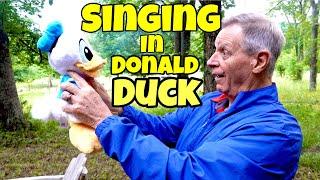 71 year old sang at his wedding in a Donald Duck voice