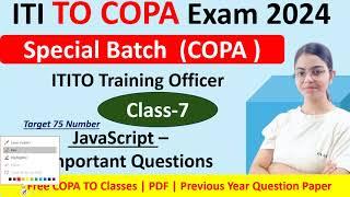 ITITO COPA Class 7 | Java Script most important Questions | #ititocopa