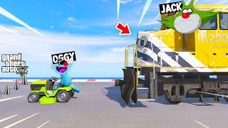 OGGY AND JACK DOING FUNNY BIG BANG FACE TO FACE CHALLENGE (GTA 5 Funny Moments)