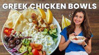 Easy Greek Chicken Salad Bowl Recipe - Delicious and Healthy!