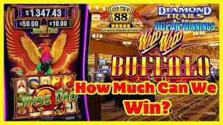 Bonus Games Everywhere! Jinse Dao Buffalo Wild Wild Gold Stacks 88 Diamond Trails Slot Machine Today