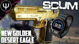 SCUM — NEW Golden Desert Eagle Gameplay (NEW WEAPONS)!