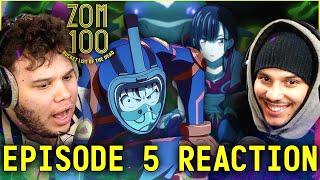 Zom 100 Episode 5 REACTION | Deku VS Zombie Shark ?!?!