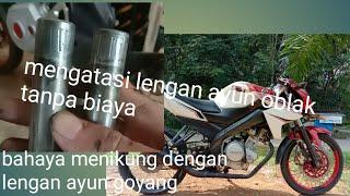 Mengatasi lengan ayun/swing Arm vixion yang oblak atau goyang tanpa biaya