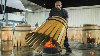 Homemade wine barrels making process - Incredible most satisfying machines production methods