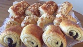 Petits Pains Au Chocolat Et Croissants/ كرواصون سهل و ناجح