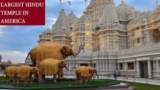 The Largest Hindu Temple in USA - BAPS Shri Swaminarayan Mandir || Akshardham Temple in New Jersey