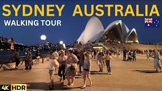 Sydney Australia City Walking tour | Circular Quay | The Rocks | George Street | 4K HDR