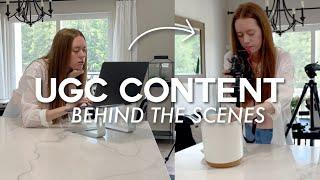 UGC content creation day in my life!  how i film UGC content, behind the scenes vlog
