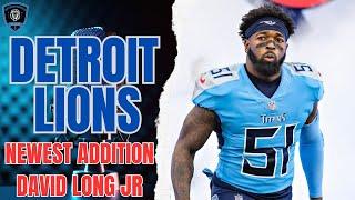 Meet the Detroit Lions' Newest Star: Game-Changer David Long Jr!