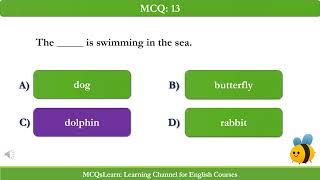 English Vocabulary MCQs for Kids | Grade 1 English Grammar Quiz with Answers | MCQs Apps & e-Books