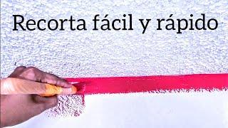 Cómo hacer cortes de pintura con brocha, fácil y rápido