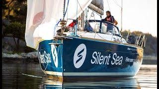 Energy production while sailing Silent Sea,  First 47.7- Oceanvolt electric engine and solar panels