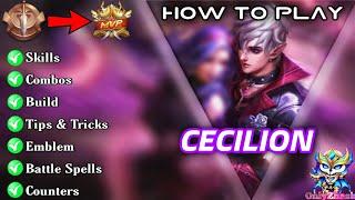 CECILION BEST GUIDE 2021 MOBILE LEGENDS | Best Build | Pro Tips & Tricks | Cecilion Tutorial