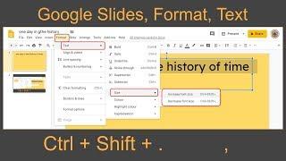 Google Slides Text Formatting and Borders and Lines