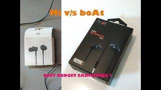 Best Budget Earphones Battle - Mi in-ear Basic v/s boAt BassHeads 225