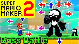 Mario Maker 2 - How to make a TANKMAN boss battle (Mario Maker Boss ideas) (Friday Night Funkin)