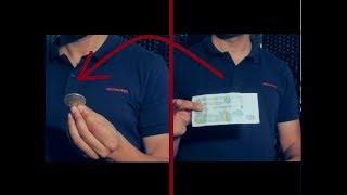 PERFECT BANKNOTE TO COIN TRICK | Magic Tutorial